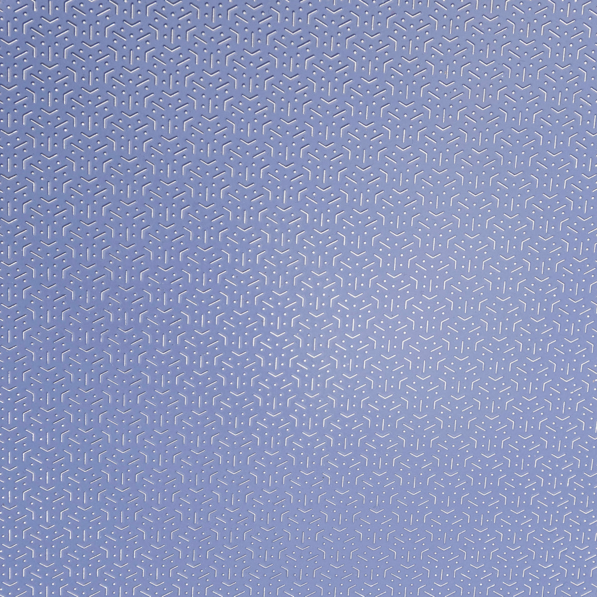 The Viking 3-Ply Hybrid Plus Ceramic 12-inch Nonstick Fry Pan by Viking Culinary Products features a light purple surface with a repeating geometric pattern of small, interlocking white hexagons for modern, induction-ready performance.